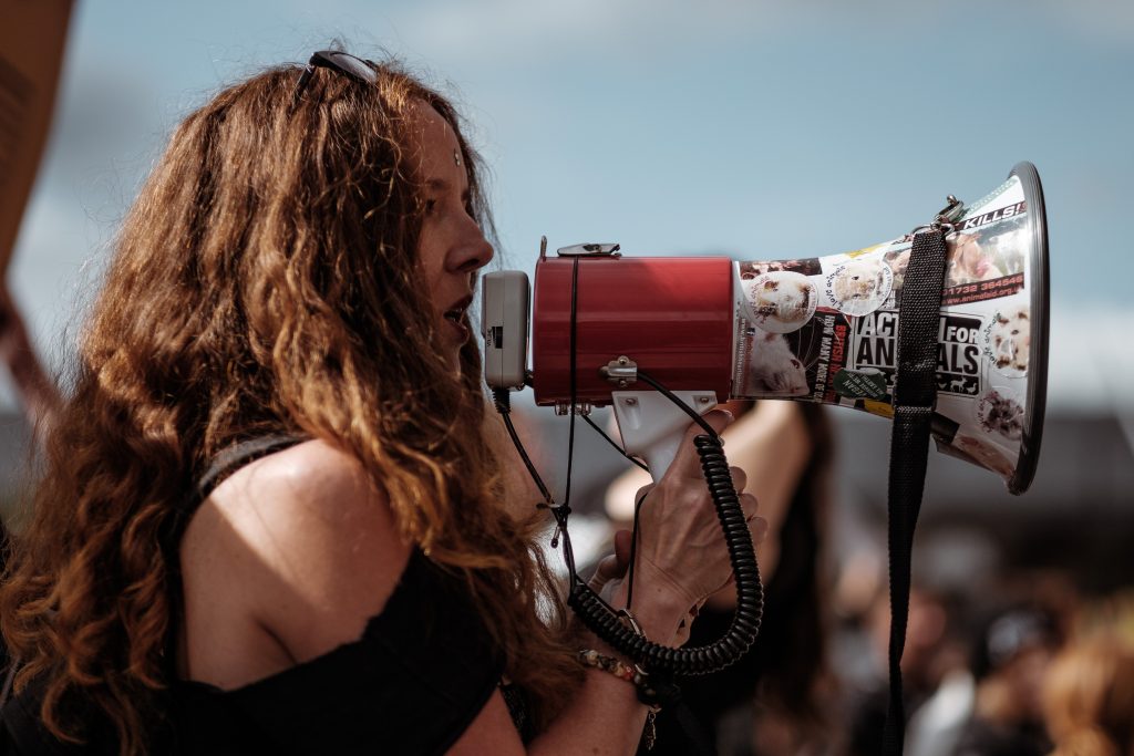 advocate with megaphone